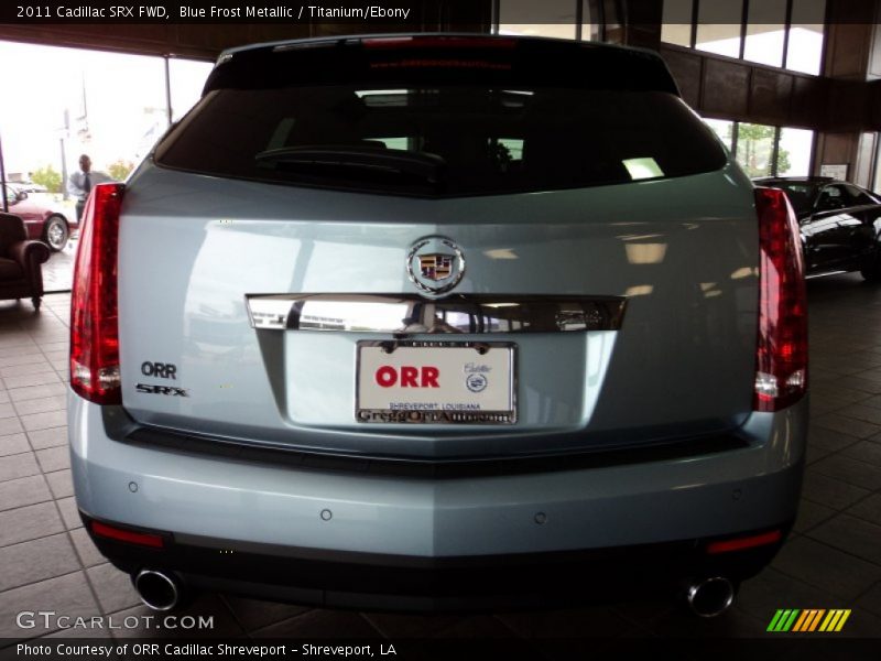 Blue Frost Metallic / Titanium/Ebony 2011 Cadillac SRX FWD