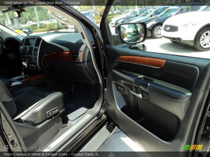 Liquid Onyx Black / Charcoal 2008 Infiniti QX 56
