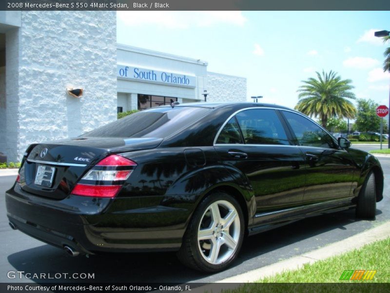 Black / Black 2008 Mercedes-Benz S 550 4Matic Sedan