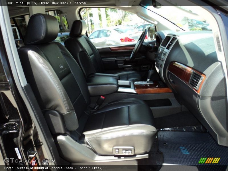 Liquid Onyx Black / Charcoal 2008 Infiniti QX 56