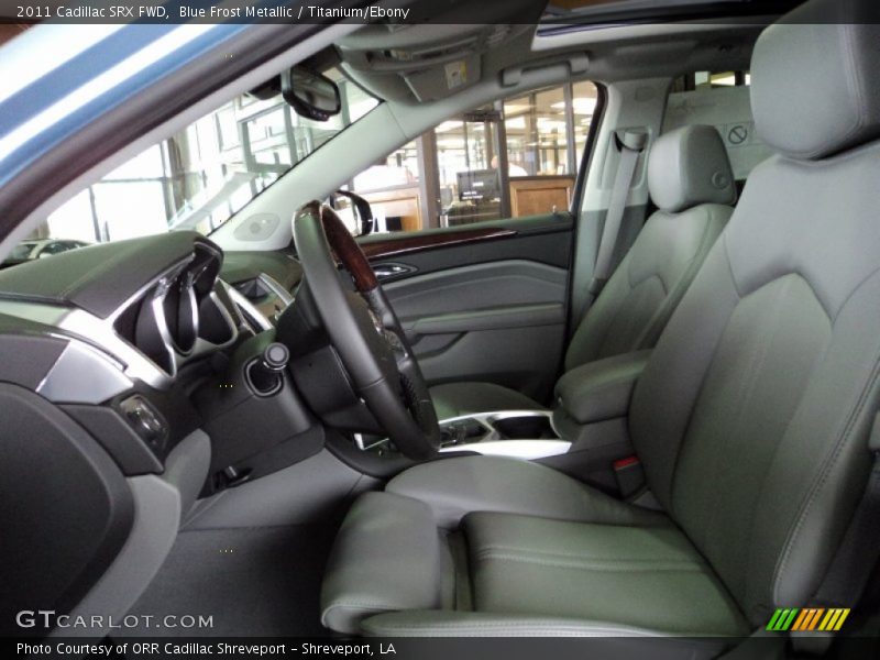 Blue Frost Metallic / Titanium/Ebony 2011 Cadillac SRX FWD