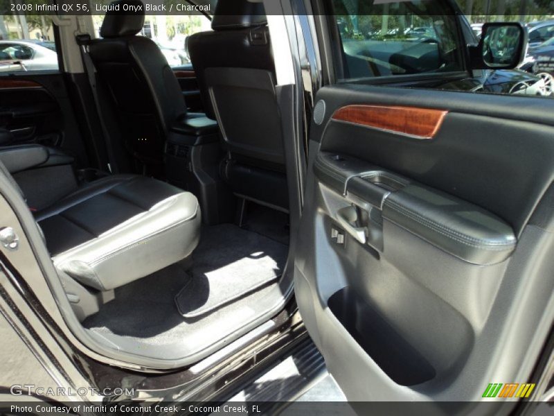 Liquid Onyx Black / Charcoal 2008 Infiniti QX 56