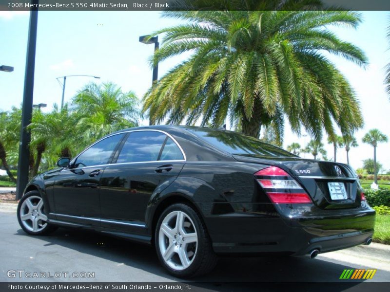 Black / Black 2008 Mercedes-Benz S 550 4Matic Sedan