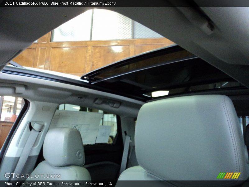 Blue Frost Metallic / Titanium/Ebony 2011 Cadillac SRX FWD