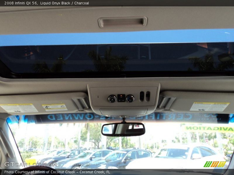 Liquid Onyx Black / Charcoal 2008 Infiniti QX 56