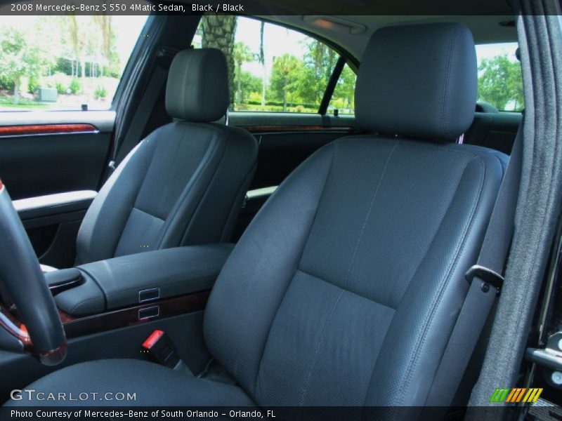 Black / Black 2008 Mercedes-Benz S 550 4Matic Sedan