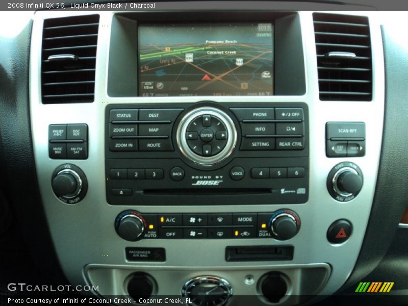 Liquid Onyx Black / Charcoal 2008 Infiniti QX 56