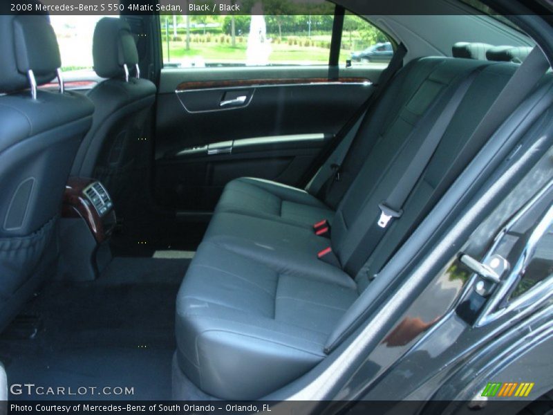 Black / Black 2008 Mercedes-Benz S 550 4Matic Sedan