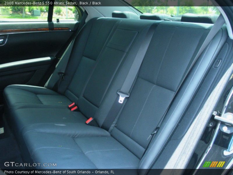 Black / Black 2008 Mercedes-Benz S 550 4Matic Sedan