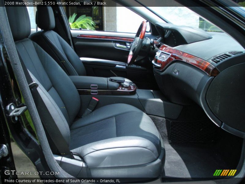 Black / Black 2008 Mercedes-Benz S 550 4Matic Sedan