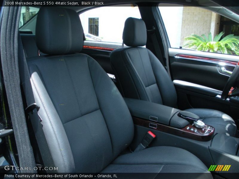 Black / Black 2008 Mercedes-Benz S 550 4Matic Sedan