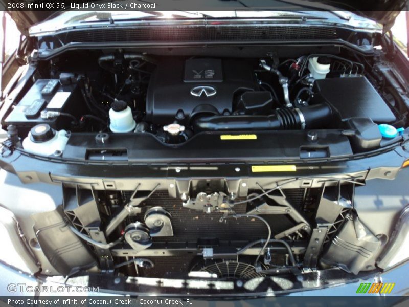 Liquid Onyx Black / Charcoal 2008 Infiniti QX 56