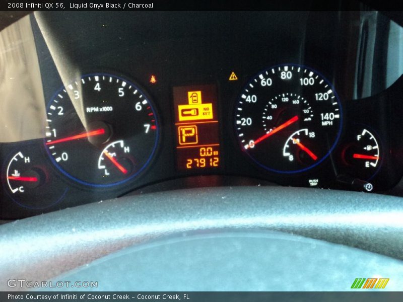 Liquid Onyx Black / Charcoal 2008 Infiniti QX 56