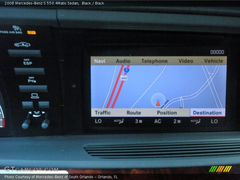 Black / Black 2008 Mercedes-Benz S 550 4Matic Sedan