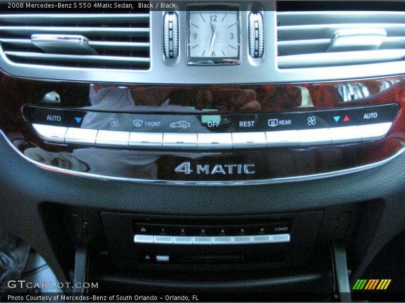 Black / Black 2008 Mercedes-Benz S 550 4Matic Sedan