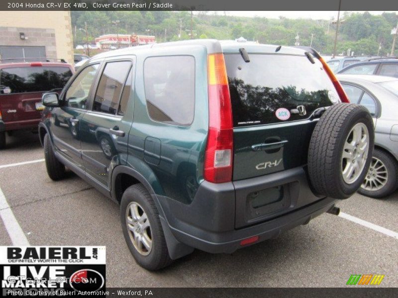 Clover Green Pearl / Saddle 2004 Honda CR-V EX 4WD