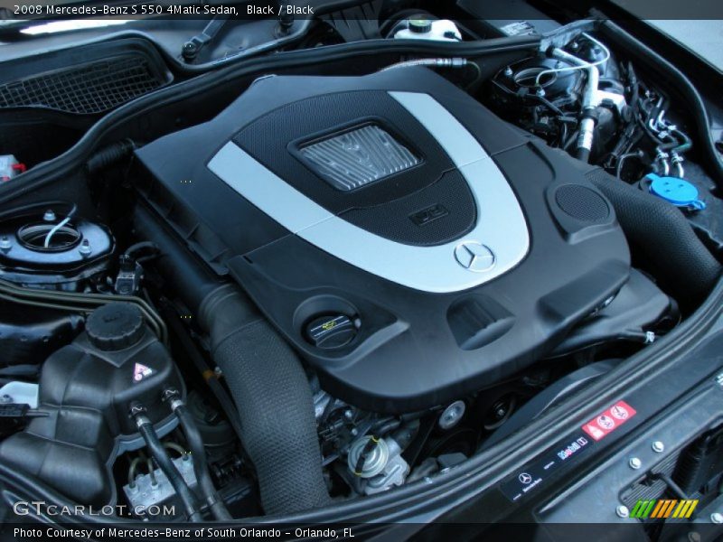 Black / Black 2008 Mercedes-Benz S 550 4Matic Sedan