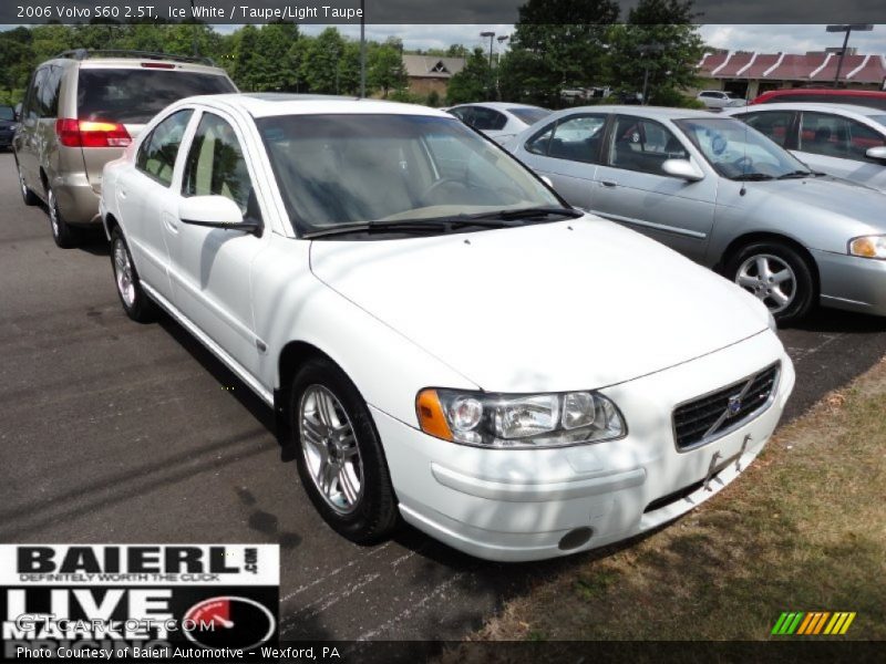Ice White / Taupe/Light Taupe 2006 Volvo S60 2.5T