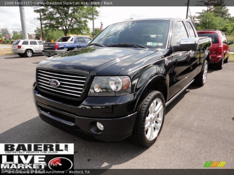 Black / Black 2006 Ford F150 Harley-Davidson SuperCab 4x4