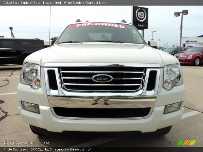 White Suede / Charcoal Black 2010 Ford Explorer Sport Trac Limited