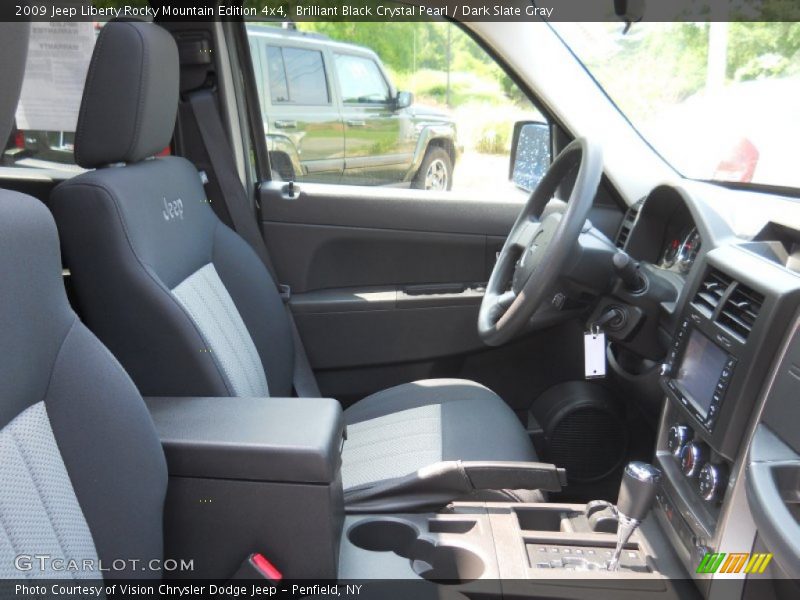Brilliant Black Crystal Pearl / Dark Slate Gray 2009 Jeep Liberty Rocky Mountain Edition 4x4