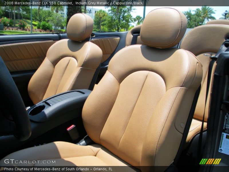 Indium Grey Metallic / Cappuccino/Black 2008 Mercedes-Benz CLK 550 Cabriolet