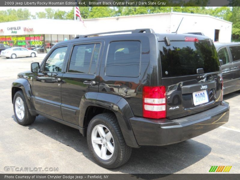 Brilliant Black Crystal Pearl / Dark Slate Gray 2009 Jeep Liberty Rocky Mountain Edition 4x4