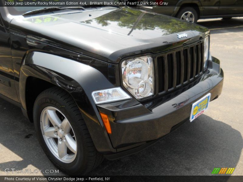 Brilliant Black Crystal Pearl / Dark Slate Gray 2009 Jeep Liberty Rocky Mountain Edition 4x4