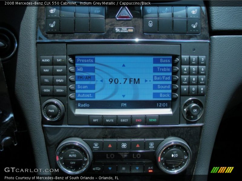 Indium Grey Metallic / Cappuccino/Black 2008 Mercedes-Benz CLK 550 Cabriolet