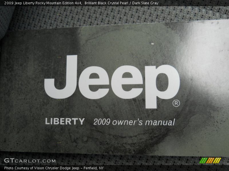 Brilliant Black Crystal Pearl / Dark Slate Gray 2009 Jeep Liberty Rocky Mountain Edition 4x4