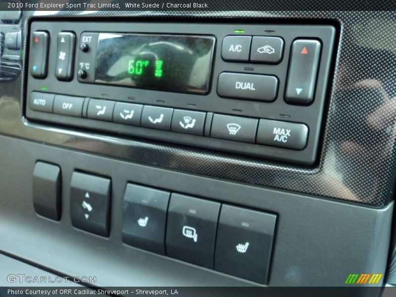 Controls of 2010 Explorer Sport Trac Limited