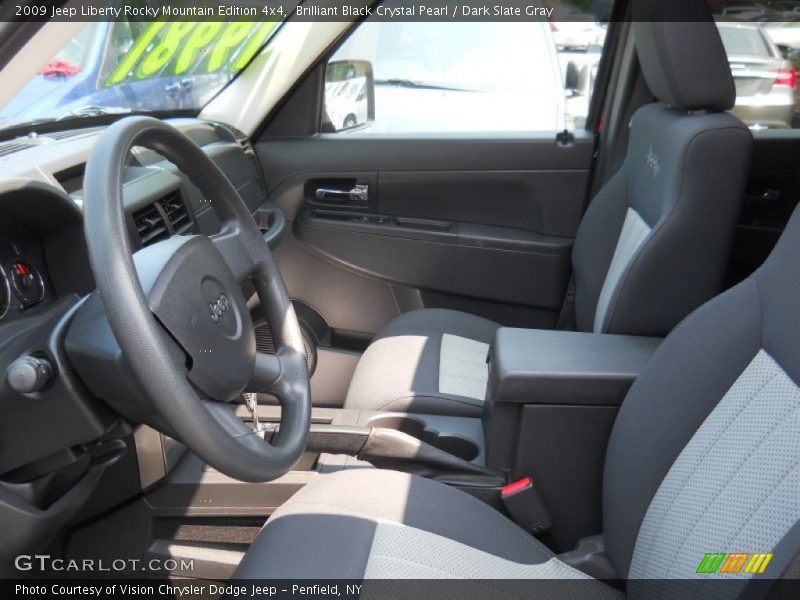 Brilliant Black Crystal Pearl / Dark Slate Gray 2009 Jeep Liberty Rocky Mountain Edition 4x4