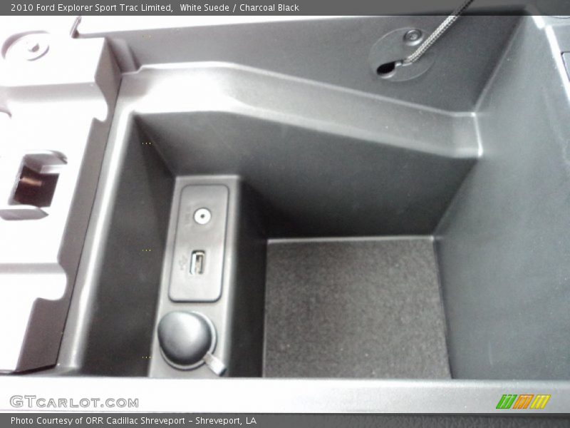 White Suede / Charcoal Black 2010 Ford Explorer Sport Trac Limited