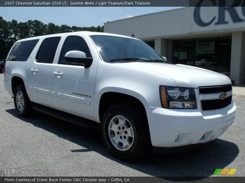 Summit White / Light Titanium/Dark Titanium 2007 Chevrolet Suburban 1500 LT