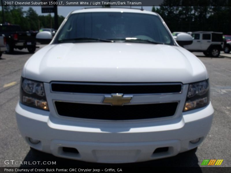 Summit White / Light Titanium/Dark Titanium 2007 Chevrolet Suburban 1500 LT