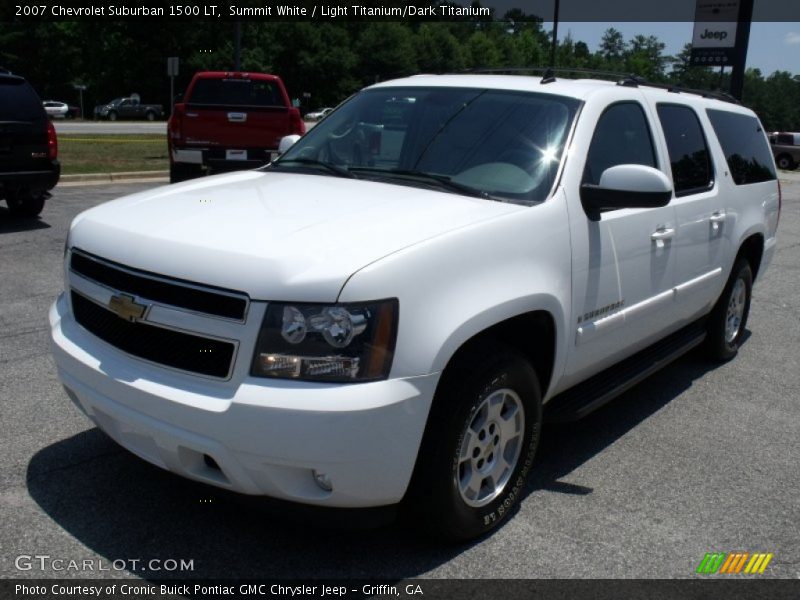Summit White / Light Titanium/Dark Titanium 2007 Chevrolet Suburban 1500 LT