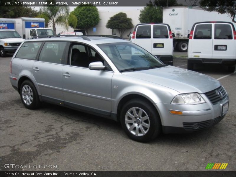 Reflex Silver Metallic / Black 2003 Volkswagen Passat GLS Wagon