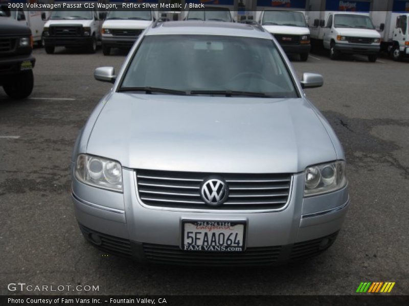 Reflex Silver Metallic / Black 2003 Volkswagen Passat GLS Wagon