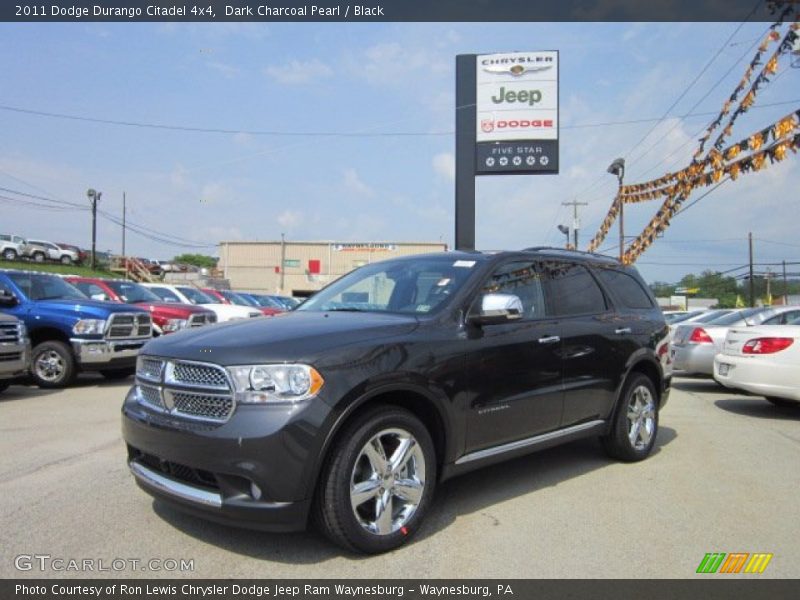 Dark Charcoal Pearl / Black 2011 Dodge Durango Citadel 4x4