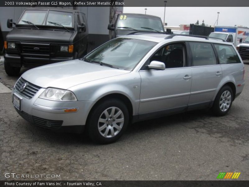 Reflex Silver Metallic / Black 2003 Volkswagen Passat GLS Wagon