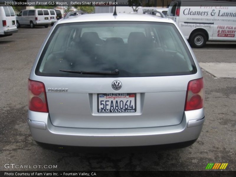 Reflex Silver Metallic / Black 2003 Volkswagen Passat GLS Wagon