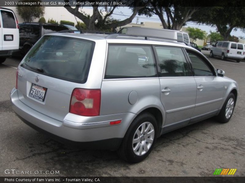 Reflex Silver Metallic / Black 2003 Volkswagen Passat GLS Wagon