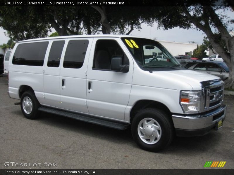 Oxford White / Medium Flint 2008 Ford E Series Van E150 Passenger