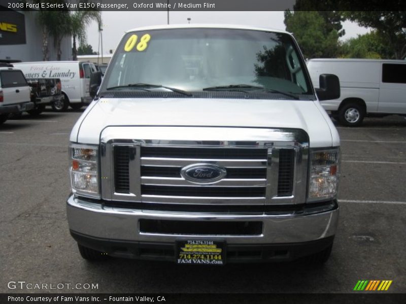 Oxford White / Medium Flint 2008 Ford E Series Van E150 Passenger
