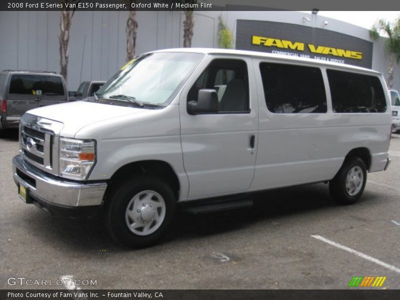 Oxford White / Medium Flint 2008 Ford E Series Van E150 Passenger