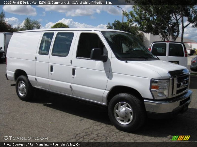 Oxford White / Medium Flint 2010 Ford E Series Van E250 XL Commericial