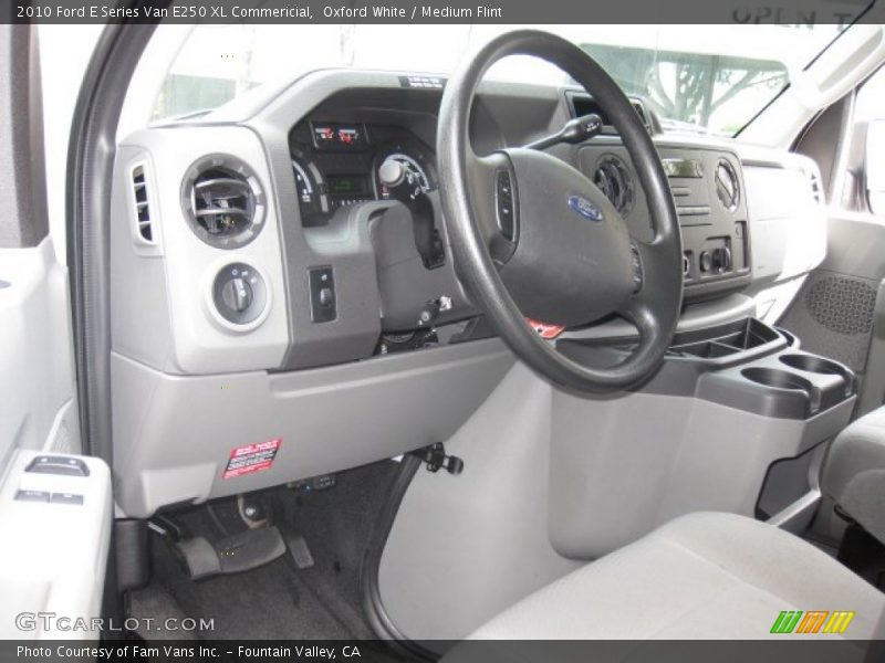 Oxford White / Medium Flint 2010 Ford E Series Van E250 XL Commericial