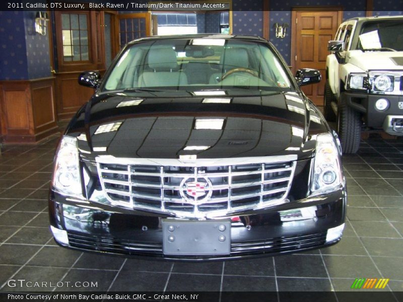 Black Raven / Titanium/Dark Titanium Accents 2011 Cadillac DTS Luxury