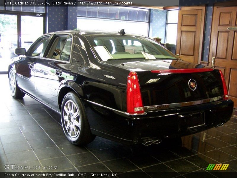 Black Raven / Titanium/Dark Titanium Accents 2011 Cadillac DTS Luxury