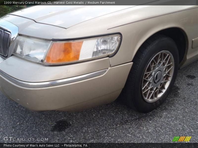 Harvest Gold Metallic / Medium Parchment 1999 Mercury Grand Marquis GS